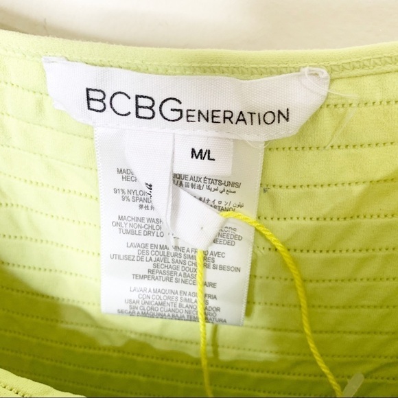BCBGeneration Lime Green Bodycon Dress - Picture 4 of 5